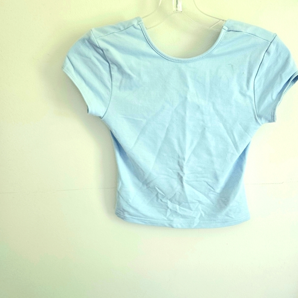 Edikted Blue Backless Tshirt Top NWT